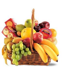 Купить корзину "Фруктовый микс" для тех кто любит разнообразие фруктов  с доставкой в по Обухово